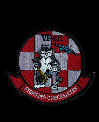 Parche de la Marina de los EE. UU. del escuadrón de cazas de ataque VF 211 Checkmates