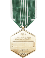 Back Of The Army Commendation Full Size Medal