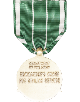 Army Commander Full Size Medal back