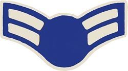 Air Force Airman 1st Class metal rank insignia pre 1994