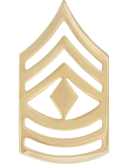 Army 1st Sergeant Metal Chevron