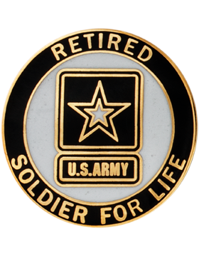 US Army Retired Service Identification Full Size Badge
