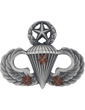 Master Parachutist Wing with 3 Combat Stars