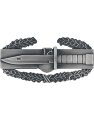 Combat Action Badge Silver Oxide