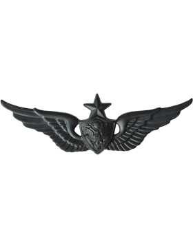 Army Senior Aircraft Crewman badge in black metal