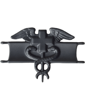 Army Expert Field Medical branch of service badge in black metal