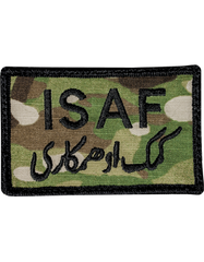 Internal Stabilizacion Afgan Force ISAF Scorpion Flag with Black border
