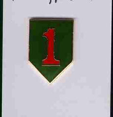 1st Infantry Division hat pin