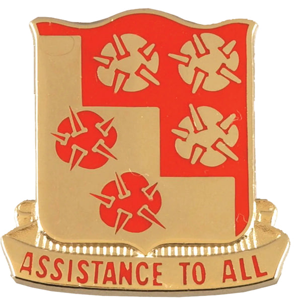 US Army 168th Engineer Battalion Unit Crest - Assistance To All