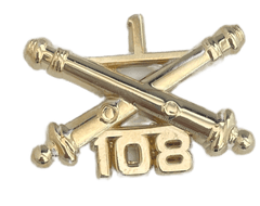 1-108 Field Artillery Regimental Branch Of Service Insignia Badge - Saunders Military Insignia