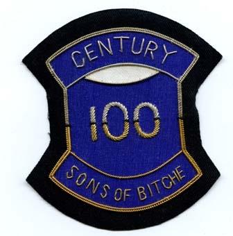100th Infantry Division, bullion style Custom made Cloth Patch - Saunders Military Insignia