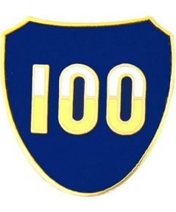 100th Infantry Division hat pin