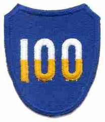 100th Infantry Division Patch, Authentic WWII Repro Cut Edge - Saunders Military Insignia