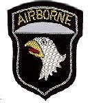 101st Airborne Division Bullion on Velvet - Saunders Military Insignia