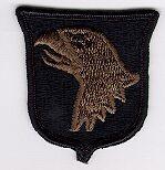 101st Airborne Division Subdued Cloth Patch - Saunders Military Insignia