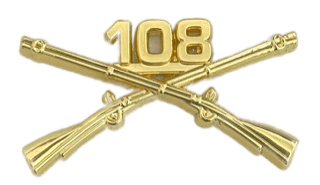 108th Infantry Officer Regimental Branch Of Service Insignia Badge
