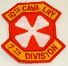 10th Cavalry 8th Army Regiment, Patch, Cut edge - Saunders Military Insignia