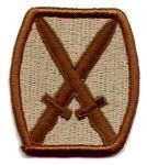 10th Division Light Patch, Desert Subdued - Saunders Military Insignia