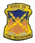 10th Signal Battalion Mountain Custom made Cloth Patch - Saunders Military Insignia