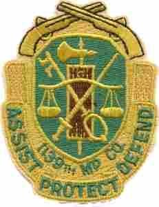 1139th Military Police Patch