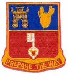 116th Engineer Battalion, Custom made Cloth Patch - Saunders Military Insignia