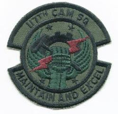 117th Consolidated Aircraft Maintenance Squadron Subdued Patch - Saunders Military Insignia
