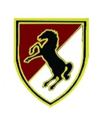 11th Armored Cavalry metal hat pin