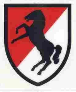 11th Armored Cavalry Regiment, Decal, vinyl adhesive