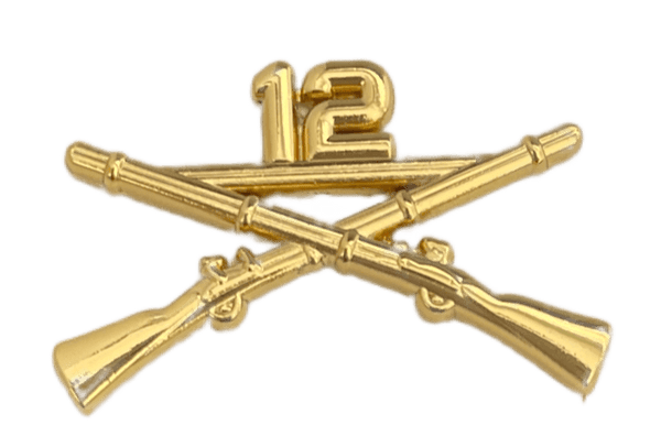12th Infantry Officer Regimental Branch Of Service Insignia Badge