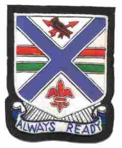 130th Infantry Regiment, Custom made Cloth Patch - Saunders Military Insignia