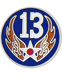 13th Air Force metal hat pin - Saunders Military Insignia