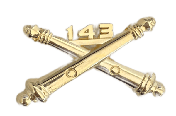 143rd Field Artillery Regimental Branch Of Service Insignia Badge