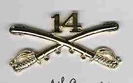 14th Cavalry Regiment Cap Device