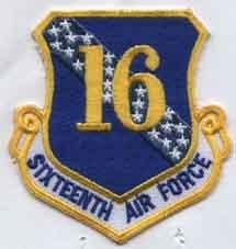 16th Air Force Patch