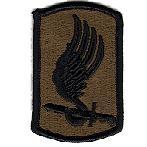173rd Airborne Brigade Subdued Cloth Patch - Saunders Military Insignia