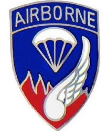 187th Airborne Division metal hat pin