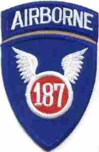 187th Airborne Infantry 11th Airborne Division Patch