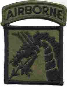 18th Airborne Corps Subdued Cloth Patch