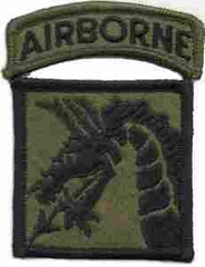 18th Airborne Corps Subdued Cloth Patch - Saunders Military Insignia