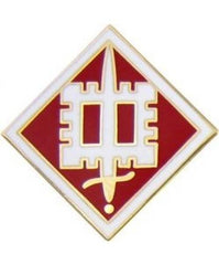 18th Engineer Brigade metal hat pin - Saunders Military Insignia