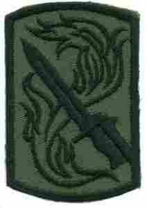 198th Infantry Brigade Subdued Patch - Saunders Military Insignia