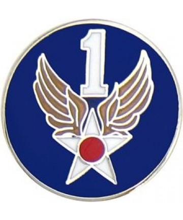 1st Air Force metal hat pin