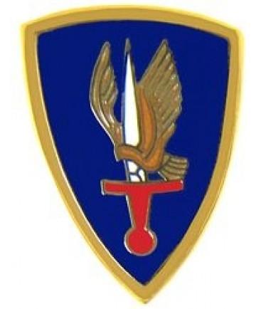 1st Aviation Brigade metal hat pin