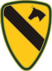 1st Cavalry Division Combat Service Identification Badge Metal Badge