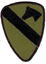 1st Cavalry Division, Subdued patch - Saunders Military Insignia
