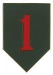 1st Infantry Division Combat Service Identification Badge, Metal Badge - Saunders Military Insignia