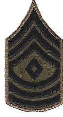 1st Sergeant subued, Sleeve size chevron - Saunders Military Insignia