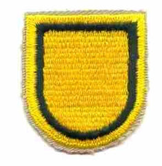 1st Special Forces color Flash with black border - Saunders Military Insignia