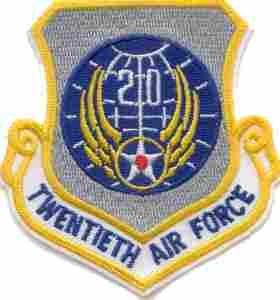 20th Air Force Patch – Saunders Military Insignia