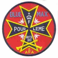 20th Field Artillery blue max Custom made Cloth Patch - Saunders Military Insignia